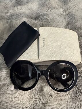 Prada Black baroque Oversized Women’s Sunglasses